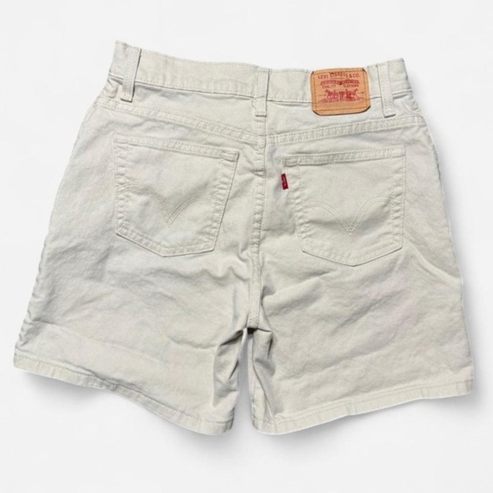 Levi's 550 Relaxed Fit Khaki Denim Shorts Size 8 - Picture 5 of 5